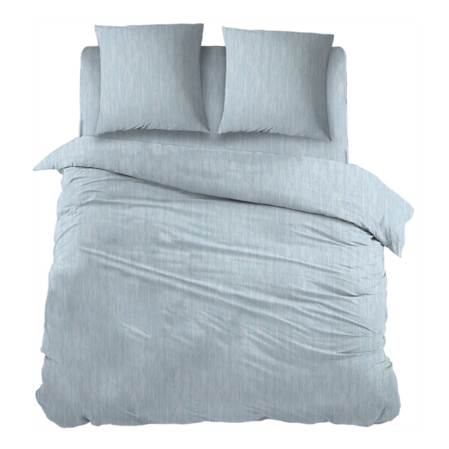 Snoozing Brigitte - Dekbedovertrek - Eenpersoons - 140x200/220 cm + 1 kussensloop 60x70 cm - Blue