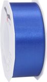 Merkloos Cadeaulint Satijn - 4 cm x 25 meter - Blauw