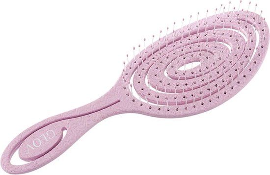 Biobased Brush biologisch afbreekbare haarborstel Roze