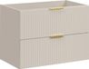 COMAD Elegant badkamermeubel met wastafel, 80 cm breed, met 2 lades