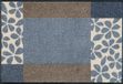 Kleen-Tex Wash&Dry Florita Grey Deurmat - 50 x 75cm