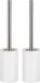Spirella Brosse WC avec support Sienna - 2x - blanc ivoire - porcelaine - 42 x 10 cm
