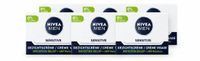 NIVEA MEN Sensitive Dagcrème Gezicht - 50 ml - Voordeelverpakking - 6 stuks