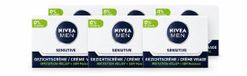 NIVEA MEN Sensitive Dagcrème Gezicht - 50 ml - Voordeelverpakking - 6 stuks