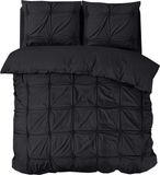 Sleeptime Punch pintuck Dekbedovertrek - 240x220 cm - Zwart
