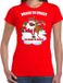 Bellatio Decorations Shoppartners Bv Fout Kerstshirt / Kerst t-shirt Drank en drugs rood voor dames - Kerstkleding / Christmas outfit XXL