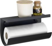 Wenko Handdoekhouder met plank, JET, Zwart