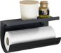 Wenko Handdoekhouder met plank, JET, Zwart
