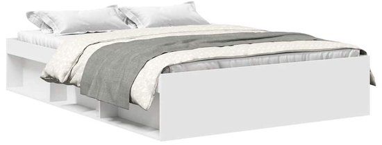 vidaXL Bedframe wit 150x200 cm