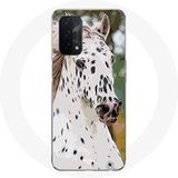 Maniacase Etui voor Oppo A74 Appaloosa Wit Paard