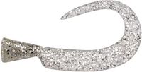 Abu Garcia Svartzonker McMy Tail Reserve Staarten - Eco-Vriendelijke Vervangingen, Visaas Toebehoren, Duurzaam Plastisol voor Zoetwater & Zoutwater Vissen, Zilver & Goud Glitter 6,9 cm