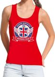 Bellatio Decorations Rood United Kingdom drinking team tanktop / mouwloos shirt rood dames - Engeland kleding M