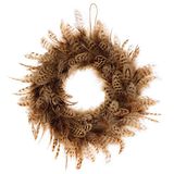 TABBY Artemio Tabby Feather Wreath 28cm