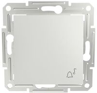 Schneider Electric Asfora - Knop - Inbouw - Belsymbool - Wit