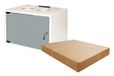 LINK LK1907U40E kast RACK 19" gemonteerd 6 eenheden aan de muur (H)370 x (B) 540 x (D) 400 mm kleur grijs glazen deur