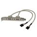 StarTech.com USB A IDC Slotplaatje - USBPLATE