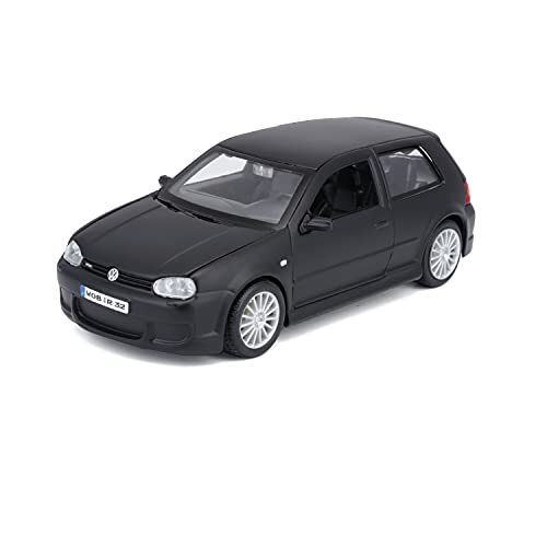 maisto VW Golf R32: modelauto op schaal 1:24, deuren beweegbaar, 20 cm, mat zwart (531290M)