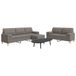 Maison Exclusive ensemble de canapé 3 pièces avec pouf et coussins décoratifs, tissu taupe