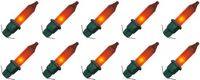 OE Lightning Reserve Kerstlampjes - 10 stuks - Groene Insteek Fitting - 2.5V/0.425W - Rood Licht