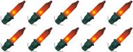 OE Lightning Reserve Kerstlampjes - 10 stuks - Groene Insteek Fitting - 2.5V/0.425W - Rood Licht