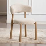Milton & Oldbrook Eetkamerstoel Durres Beige - Eik