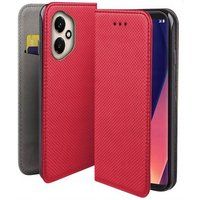 Honor Housse pour Honor 400 5G - etui coque pochette portefeuille + film ecran - ROUGE MAGNET