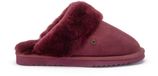 Warmbat Flurry Suede Dames Sloffen - Bordeauxrood