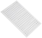 APLI DDB2F - Witte hoofdletters 6 mm 258 tekens,Wit