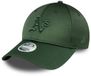 New Era Dames Baseballpet Satin Groen - Verstelbaar