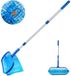 Merkloos Omgoods - 130CM Telescopisch Pool Leaf Skimmer voor Zwembaden en Tuinvijvers