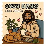 Cozy Days con Jesús: Libro para colorear para adultos y adolescentes, diseños grandes y fáciles para relajarse
