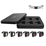 Lensfilterset, DJI Lensfilterset, compatibel met DJI Mini 4K/Mini 2/Mavic Mini/Mini SE/Mini 2 SE, accessoires, 6-delige filtercombinatie, meerlaagse filters, cameralens (CPL MCUV ND4 ND8 ND16 ND32)