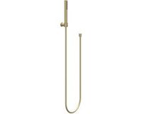 IVY Handdoucheset - Staafhanddouche - Verstelbare Wandsteun - Doucheslang 120 cm - Geborsteld Mat Goud PVD