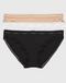Calvin Klein dames bikini (3-pack) - heupslip - wit - zwart - beige