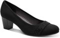 Jana Dames Pumps 8-22467-42 001 Zwart Synthetisch/Textiel Blokhak