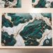 MarbLELIZED - Amerikaanse placemats, wasbaar, stoffen placemats met marmereffect, set van 6 (30 x 45 cm) - elegant, ideaal voor ontbijt, lunch en diner, cadeau-idee, 100% Made in Italy