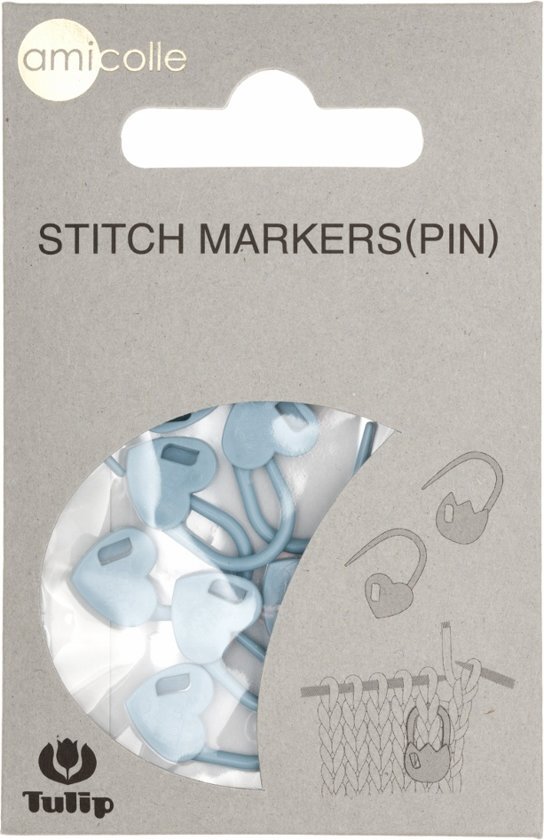 Tulip stitchmarkers blauw