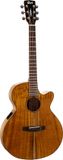 Cort COSFXMYRTLEN Folkgitaar, SFX-Myrtlewood, Natur Hochglanz, Preamp