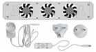 Merkloos Radiatorventilator Set van 2 - Stil - Voor elke radiator