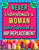 Hip Replacement Word Search: Large Print Funny After Surgery Recovery Present For Women