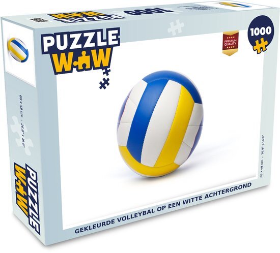 MuchoWow Puzzel Gekleurde volleybal - Legpuzzel - Puzzel 1000 stukjes volwassenen