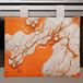PETTI Artigiani Italiani - Ovenafdekking voor moderne keuken, marmereffect, oranje, ovenafdekking voor keuken, 40 x 50 cm, 100% Made in Italy