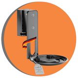 PureMounts Luidsprekerhouder voor Sonos Era 100, luidspreker wandhouder met kabelbeheer, draaibaar +/-45°, kantelbaar 0/-18°, 3 kg draagkracht, zwart