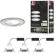 Paulmann LED-inbouwlamp Nova Coin IP44 rond 78 mm RGBW+ 3x6W 3x500lm 230V Staal geborsteld Aluminium