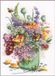 Lanarte Borduurpakket - Kleurig bloemenboeket - 28 x 40cm