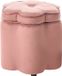 Beliani FLOWERS - Poef met opbergruimte - Roze - Fluweel
