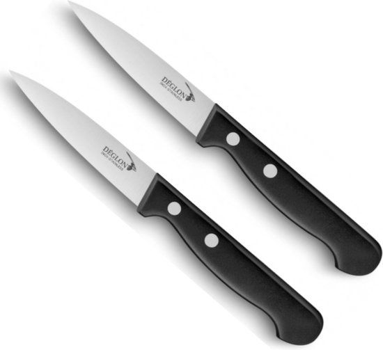 Deglon Déglon Professionele Schilmessen Set - 2 stuks - 8 cm Lemmet - RVS - Vaatwasserbestendig