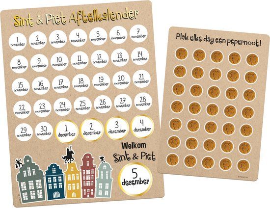 Folat Sint & Piet aftelkalender