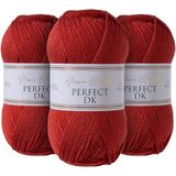 Utopia Crafts DK Double Knitting Yarn 3x 100g (Red Oxide)