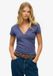 Superdry Korsettop met Kapmouwtjes Dames Blauw Maat 44